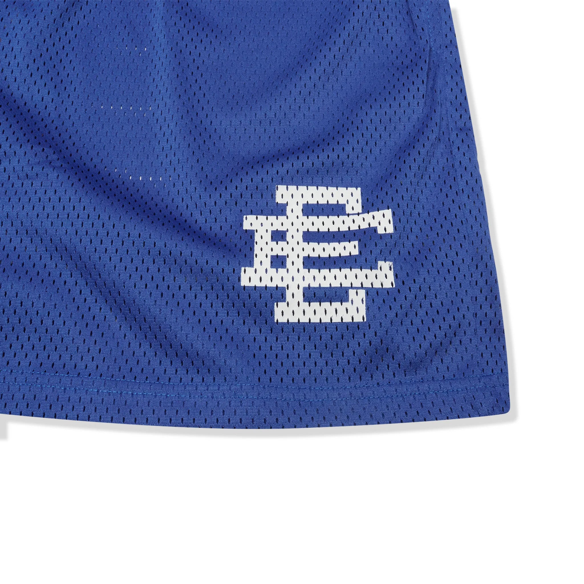 Detailed View of Eric Emanuel EE Basic Royal Blue White Shorts (SS25)
